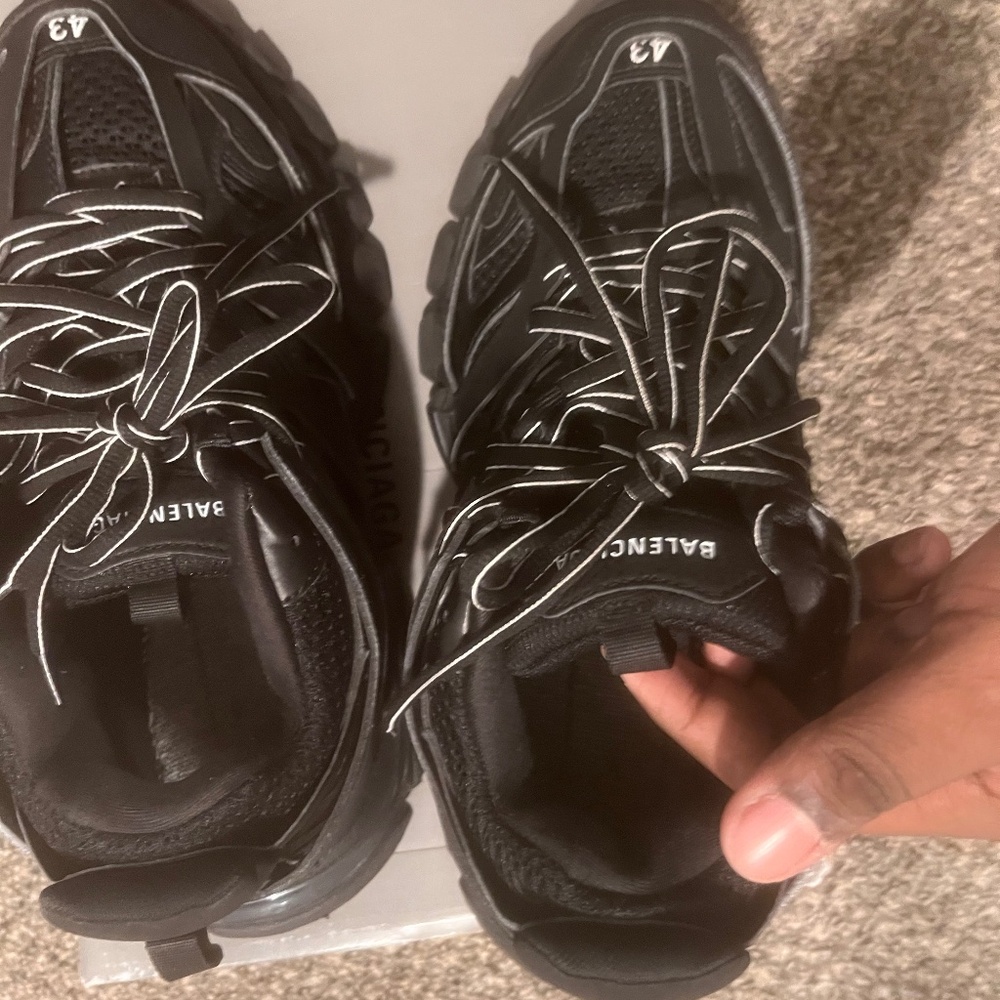 All black balenciaga track